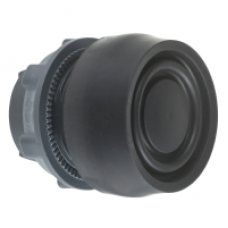 ZB5AP2S - black flush pushbutton head Ø22 spring return unmarked, Schneider Electric