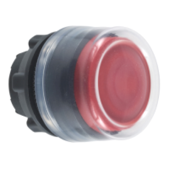 ZB5AP4 - red projecting pushbutton head Ø22 spring return unmarked, Schneider Electric