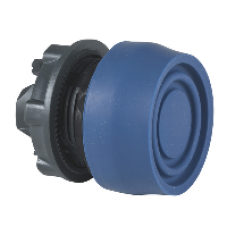 ZB5AP6S - blue flush pushbutton head Ø22 spring return unmarked, Schneider Electric