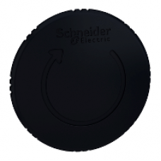 ZB5AS62 - black Ø60 mushroom pushbutton head Ø22 latching turn release, Schneider Electric