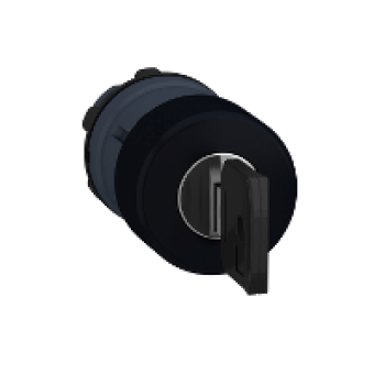 ZB5AS72 - black Ø30 mushroom pushbutton head Ø22 latching key release, Schneider Electric