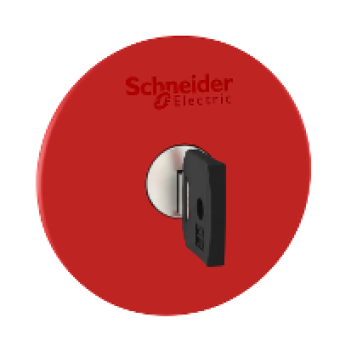 ZB5AS964 - red Ø60 Emergency stop switching off head Ø22 trigger and latching key release, Schneider Electric