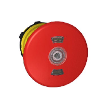ZB5AT8643M - red Ø40 illum Emergency stop pushbutton head Ø22 trigger and latching, Schneider Electric