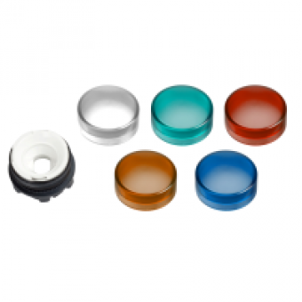 ZB5AV003 - pilot light head Ø22 with 5-colour plain lenses for integral LED, Schneider Electric