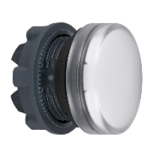 ZB5AV01 - white pilot light head Ø22 plain lens for BA9s bulb, Schneider Electric