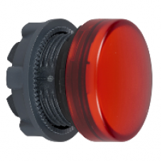 ZB5AV04 - red pilot light head Ø22 plain lens for BA9s bulb, Schneider Electric
