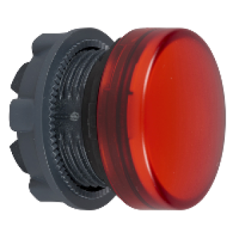 ZB5AV043 - red pilot light head Ø22 plain lens for integral LED, Schneider Electric
