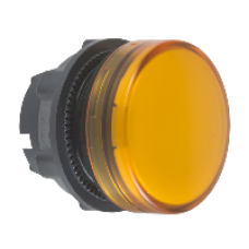 ZB5AV05 - orange pilot light head Ø22 plain lens for BA9s bulb, Schneider Electric