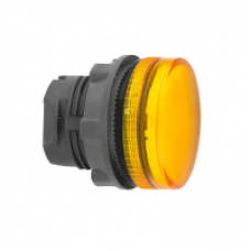 ZB5AV05S - orange pilot light head Ø22 grooved lens for BA9s bulb, Schneider Electric