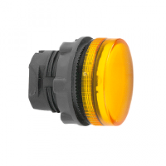 ZB5AV05S - orange pilot light head Ø22 grooved lens for BA9s bulb, Schneider Electric