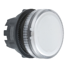 ZB5AV07 - clear pilot light head Ø22 plain lens for BA9s bulb, Schneider Electric