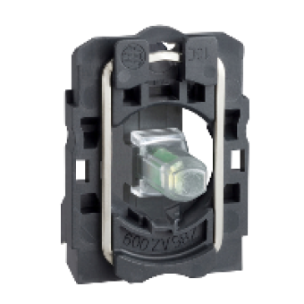 ZB5AV18M1 - white flashing light block with body/fixing collar integral LED 230...240V, Schneider Electric