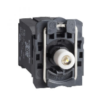 ZB5AV5D4 - red light block with body/fixing collar with BA9s LED bulb 400V, Schneider Electric