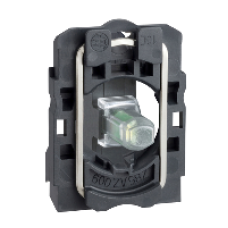 ZB5AVB3 - green light block with body/fixing collar integral LED 24V, Schneider Electric