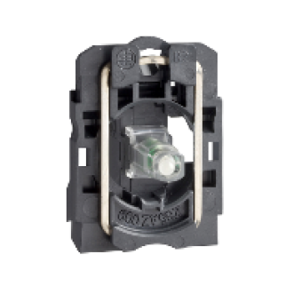ZB5AVG14 - white light block with body/fixing collar integral LED 110...120V, Schneider Electric