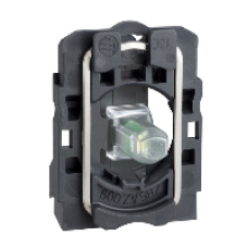 ZB5AVJ1 - white light block with body/fixing collar integral LED 12V, Schneider Electric