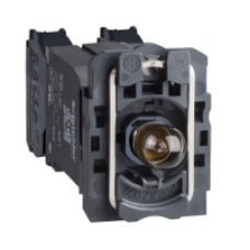 ZB5AW045 - light block with body/fixing collar with BA9s incandesc. bulb 220...240V 1NO+1NC, Schneider Electric