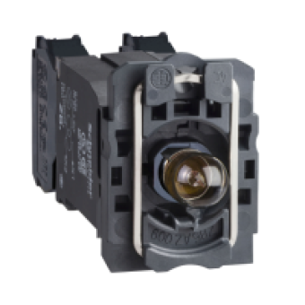 ZB5AW045 - light block with body/fixing collar with BA9s incandesc. bulb 220...240V 1NO+1NC, Schneider Electric