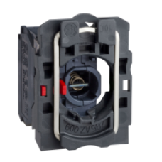 ZB5AW062 - light block with body/fixing collar for BA9s bulb 250V 1NC, Schneider Electric