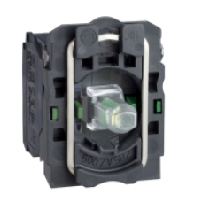 ZB5AW0M33 - green light block with body/fixing collar with integral LED 230...240V 2NO, Schneider Electric