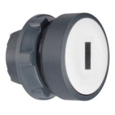 ZB5AW313 - white flush illuminated pushbutton head Ø22 spring return for integral LED, Schneider Electric