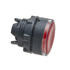 ZB5AW343 - red flush illuminated pushbutton head Ø22 spring return for integral LED, Schneider Electric