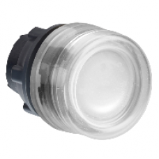 ZB5AW513 - white flush illuminated pushbutton head Ø22 spring return for integral LED, Schneider Electric