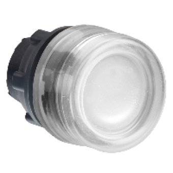 ZB5AW513 - white flush illuminated pushbutton head Ø22 spring return for integral LED, Schneider Electric