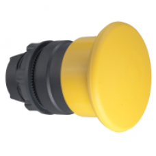 ZB5AW753 - orange Ø40 illum mushroom pushbutton head Ø22 latching for integral LED, Schneider Electric