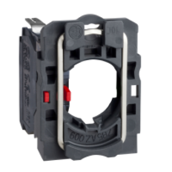 ZB5AZ1023 - single contact block with body/fixing collar 1NC faston connector, Schneider Electric