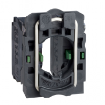 ZB5AZ103 - single contact block with body/fixing collar 2NO screw clamp terminal, Schneider Electric