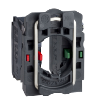 ZB5AZ105 - single contact block with body/fixing collar 1NO+1NC screw clamp terminal, Schneider Electric