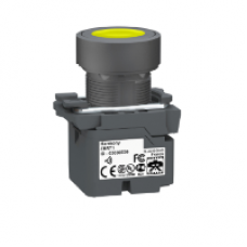 ZB5RTA5 - transmitter - Ø22 mm plastic head - yellow cap, Schneider Electric
