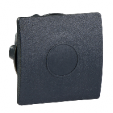 ZB5SZ5 - black square blanking plug for Ø22 hole, Schneider Electric