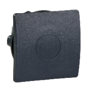 ZB5SZ5 - black square blanking plug for Ø22 hole, Schneider Electric