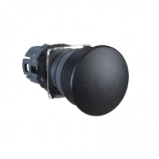 ZB6AC2 - black Ø40 mushroom pushbutton head Ø16 spring return, Schneider Electric