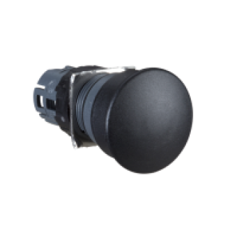 ZB6AC2 - black Ø40 mushroom pushbutton head Ø16 spring return, Schneider Electric