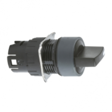 ZB6AD26 - black selector switch head Ø16 3-position spring return, Schneider Electric