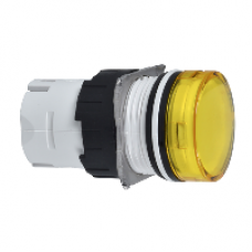 ZB6AV5 - yellow pilot light head Ø16 for integral LED, Schneider Electric