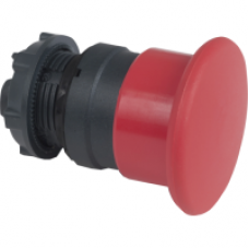 ZB6CA4 - red square flush pushbutton head Ø16 spring return unmarked, Schneider Electric