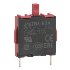 ZB6E2A - single contact block for head Ø16 1NC pins for PCB, Schneider Electric