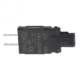 ZB6EM0B - light block with body/fixing collar for neon bulb 230V, Schneider Electric