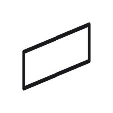 ZB6Y1001 - unmarked legend 8 x 21 mm for legend holder 24 x 48 mm, Schneider Electric