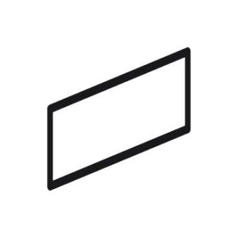 ZB6Y1001 - unmarked legend 8 x 21 mm for legend holder 24 x 48 mm, Schneider Electric