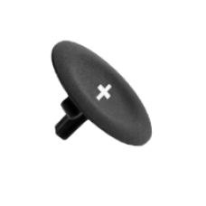 ZBA2934 - black cap marked + for circular pushbutton Ø22, Schneider Electric
