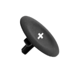 ZBA2934 - black cap marked + for circular pushbutton Ø22, Schneider Electric