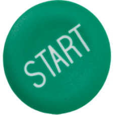 ZBA333 - green cap marked START for circular pushbutton Ø22, Schneider Electric