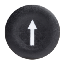 ZBA335 - black cap marked arrow for circular pushbutton Ø22, Schneider Electric