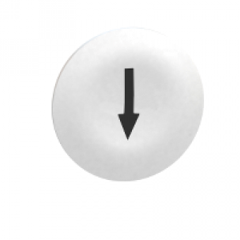 ZBA7134 - white cap marked arrow for rectangular multiple-headed pushbutton Ø22, Schneider Electric ZBA7134 - white cap marked arrow for rectangular multiple-headed pushbutton Ø22, Schneider Electric