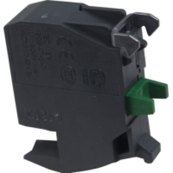 ZBE1014 - single contact block for head Ø22 1NO silver alloy for plug-in connector, Schneider Electric